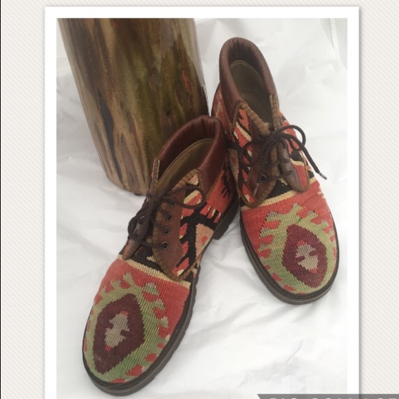 Prestige Shoes - Turkish Kilim Ankle Boots
